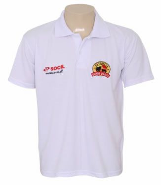 Camisa Polo Branca personalizável